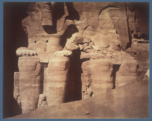 Abu Simbel, Large SpeosColossal Statues Seen from the Front (Lower Part)