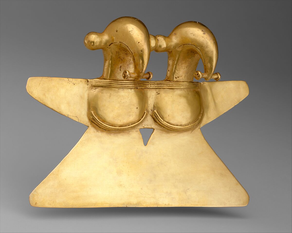 Double-eagle pendant, Initial Style artist(s), Gold, Initial Style
