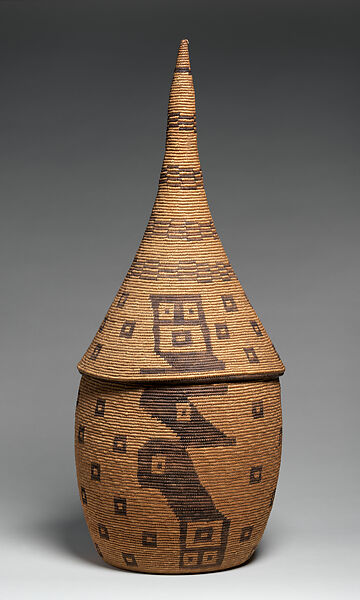 Igiseke (prestige basket), Tutsi artist, Plant fiber, pigment, Tutsi