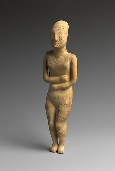 Marble female figure, Marble, Cycladic
