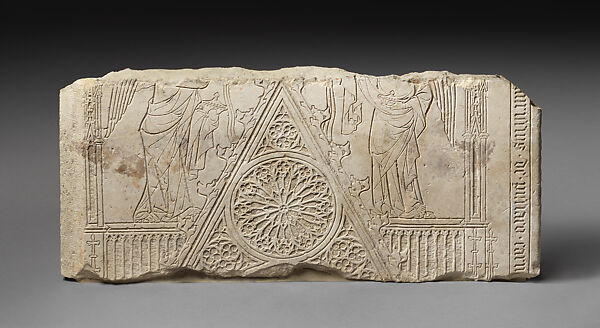 Tomb Slab of Maurice de Poissy, Limestone, French