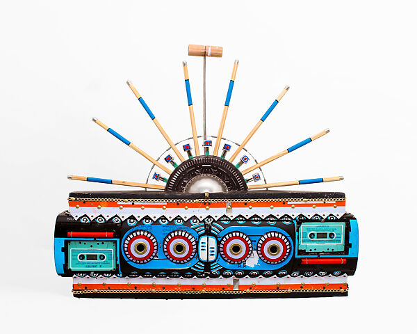 Miyale Ya Blue, Cyrus Kabiru Kenyan, Steel and found objects