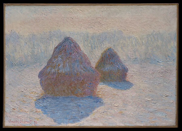 Haystacks (Effect of Snow and Sun), Claude Monet French, Oil on canvas