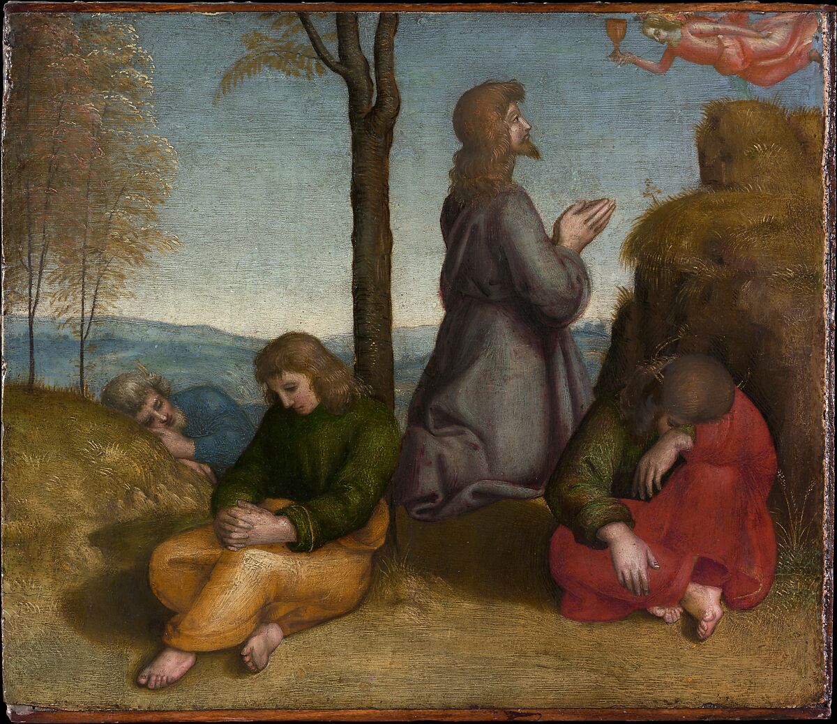 The Agony in the Garden, Raphael (Raffaello Sanzio or Santi) Italian, Oil on wood