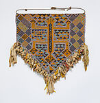 Sereu (beaded panel), Cenderawasih Bay artist, Glass beads, coconut palm fiber, cotton, Cenderawasih Bay