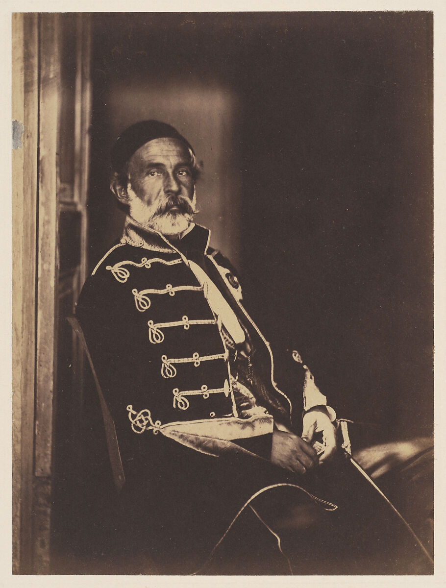 Omar Pasha, Roger Fenton British, Salted paper print from glass negative