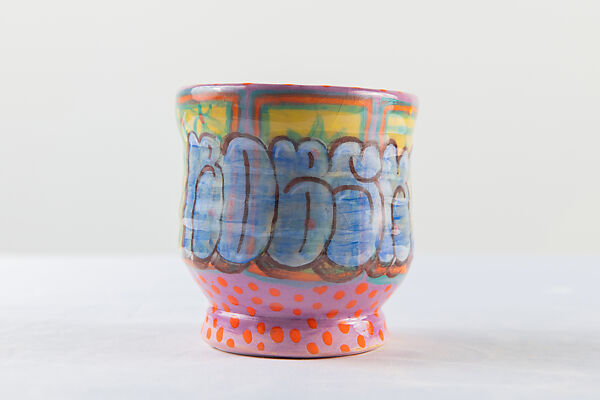 Grafitti Cup 4, Roberto Lugo American, Glazed ceramic
