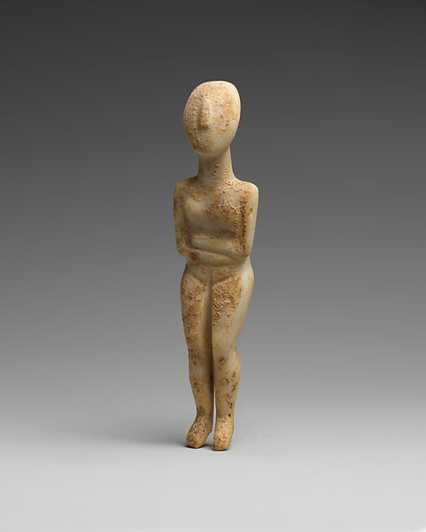 Marble female figure, Marble, Cycladic
