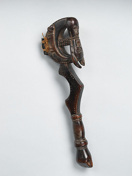 Bell Mallet (Lawle), Baule artist Baoulé, Wood, Baulé people
