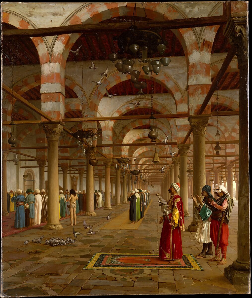 Prayer in the Mosque, Jean-Léon Gérôme French, Oil on canvas