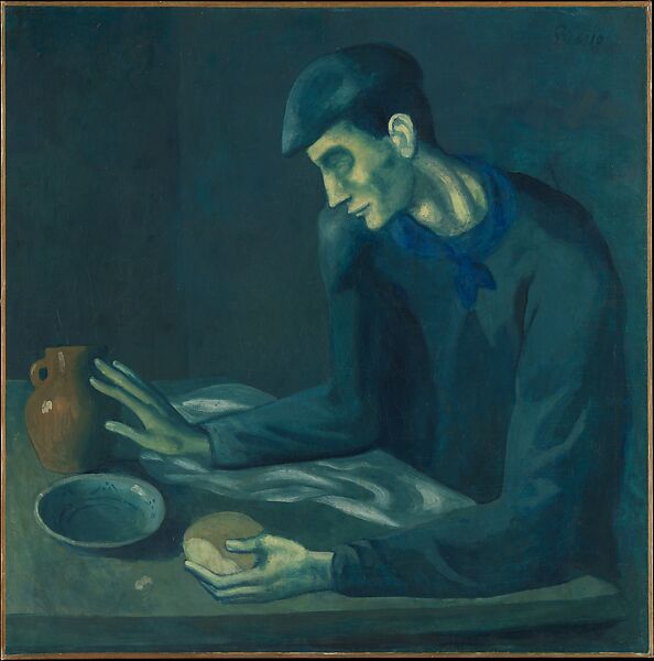 The Blind Man's Meal, Pablo Picasso Spanish, Oil on canvas