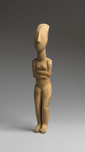 Marble female figure, Marble, Cycladic
