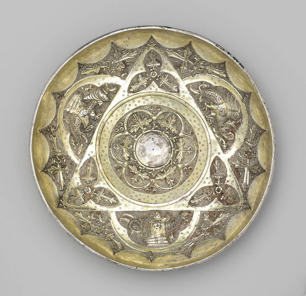 Drinking Bowl (Hanap), Silver, and gilded silver, Eastern European or Bosnian or Serbian (?)