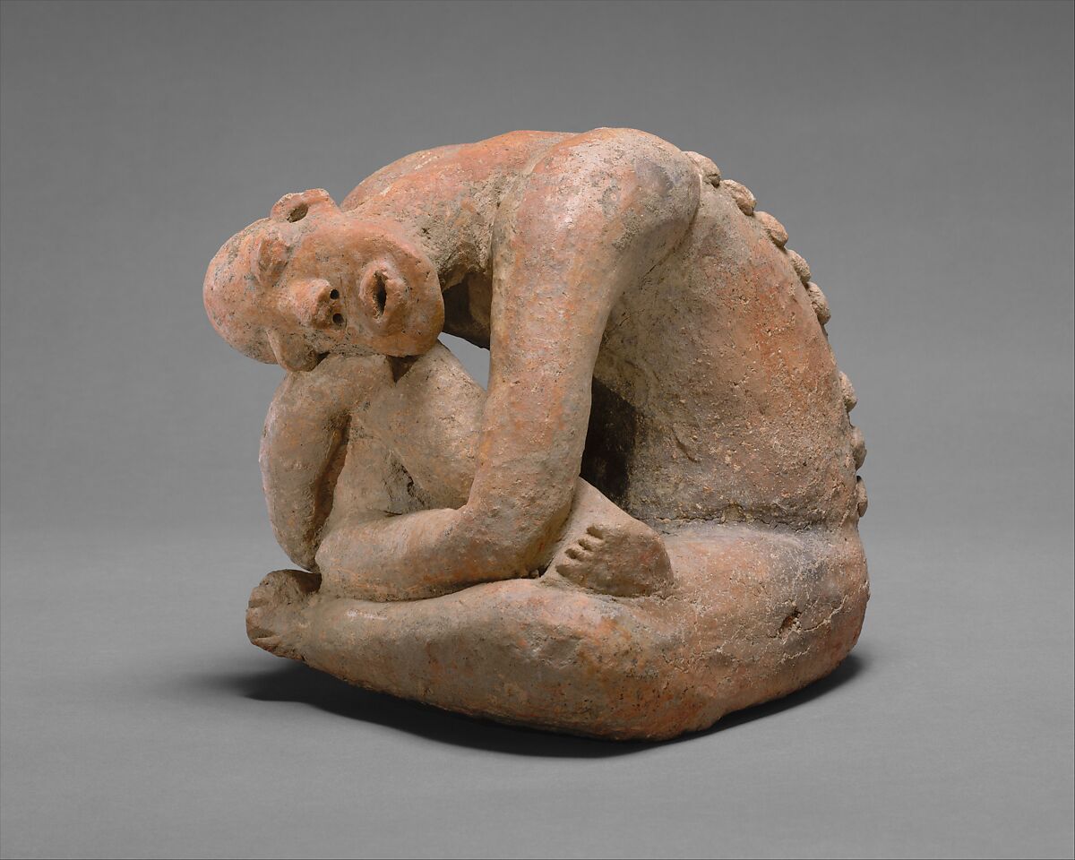 Seated figure, Middle Niger artist, Terracotta, Middle Niger civilization