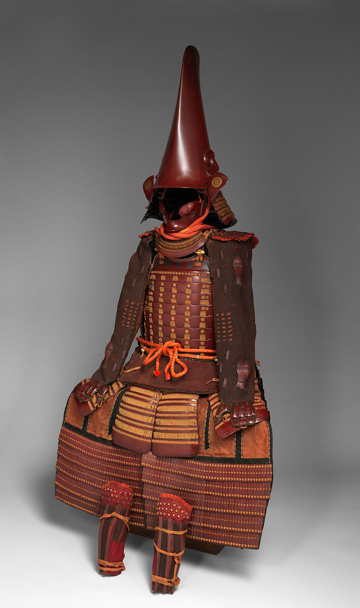 Armor (<i>Nimai-Dō Gusoku</i>) with Box, Iron, leather, lacquer, textile, wood, Japanese