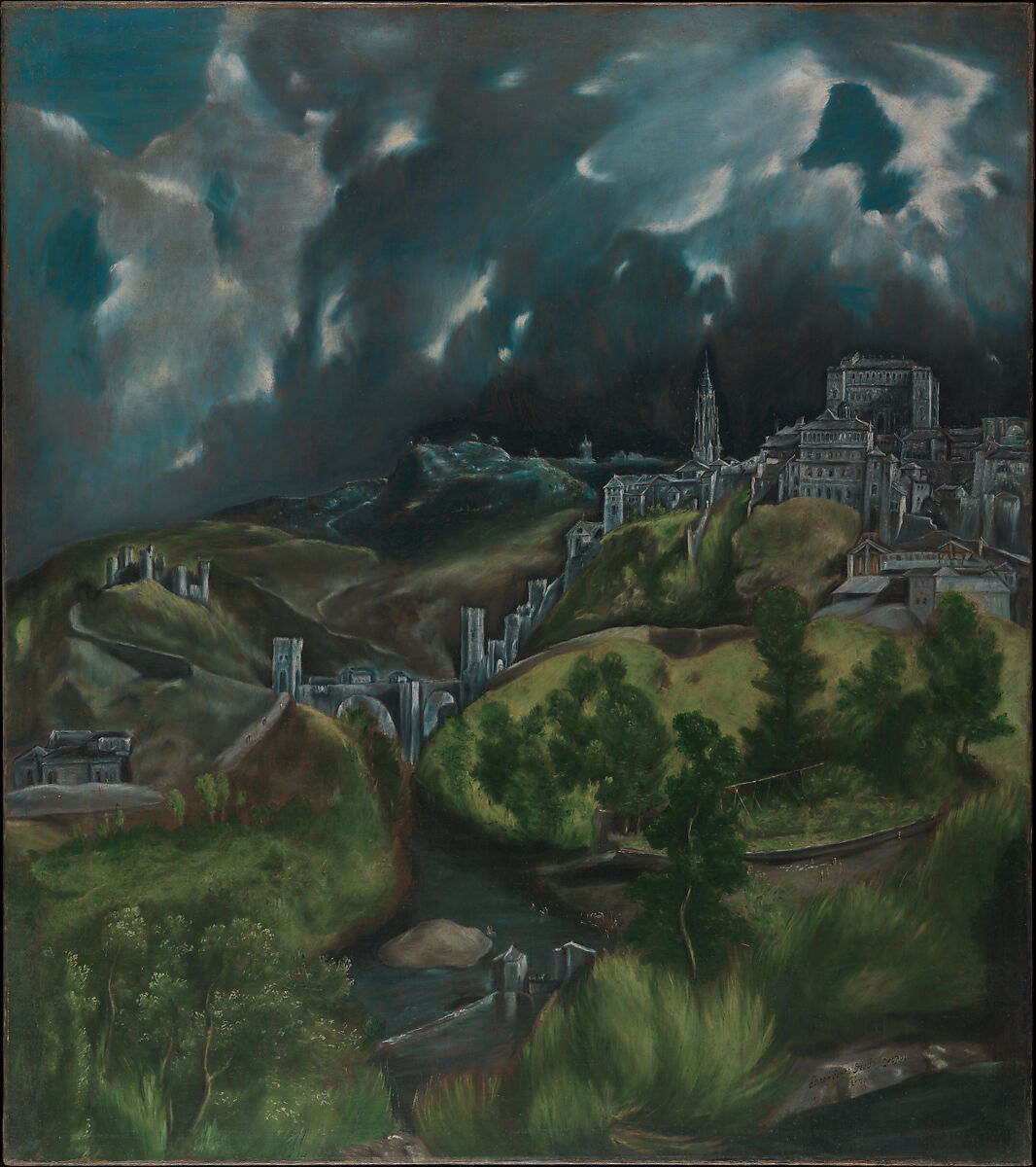 View of Toledo, El Greco (Domenikos Theotokopoulos) Greek, Oil on canvas