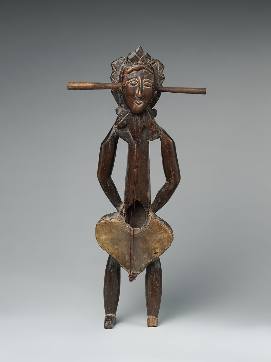 A Santal Fiddle (Dhodro Banam), Wood and hide, Eastern India, probably Jharkhand