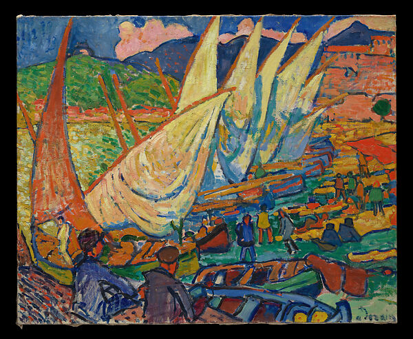 Fishing Boats, Collioure, André Derain French, Oil on canvas