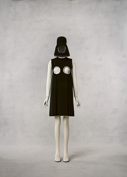Ensemble, Pierre Cardin French, born Italy, wool, cotton, plastic, French