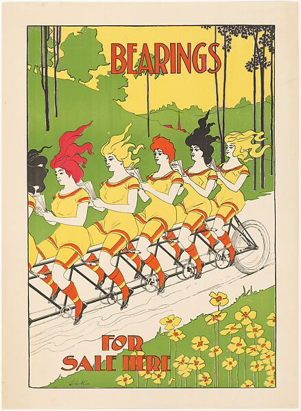 Bearings, Charles Arthur Cox American, Color lithograph