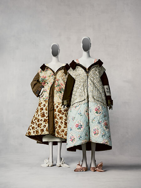 Ensemble, Erdem British, (a) cotton, (b) viscose, (c) viscose, (d, e) cotton, leather, British
