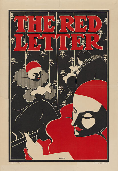 The Red Letter, Elisha Brown Bird American, Lithograph