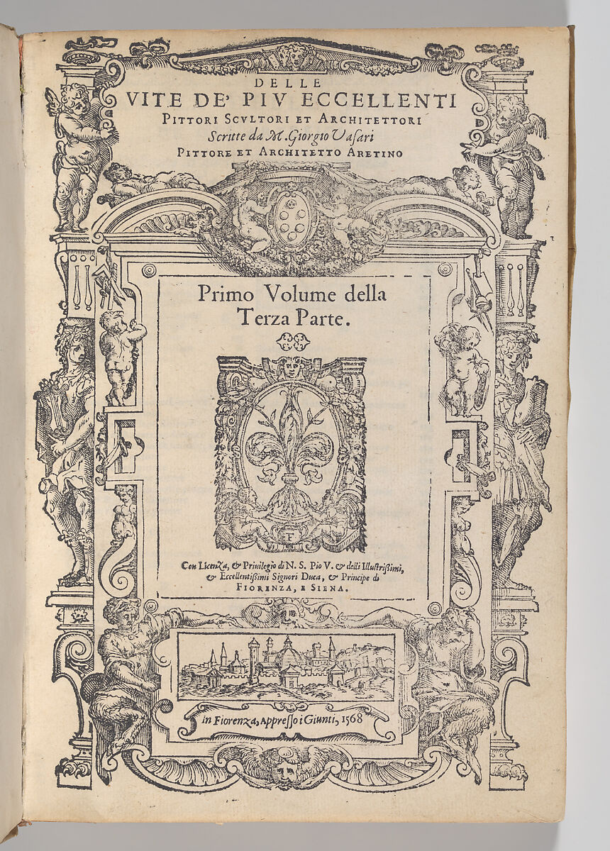 Le Vite de' Piv Eccellenti Pittori Scultori et Architettori..., Giorgio Vasari Italian, Woodcut illlustrations
