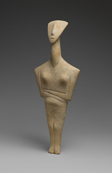 Marble female figure, Marble, Cycladic