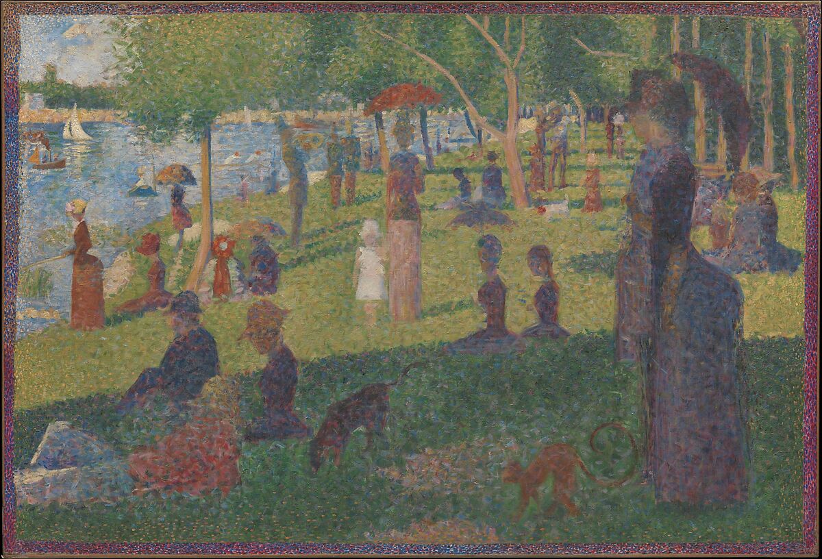 Study for "A Sunday on La Grande Jatte", Georges Seurat French, Oil on canvas