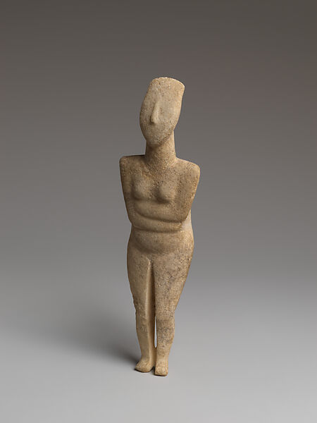 Marble female figure, Marble, Cycladic