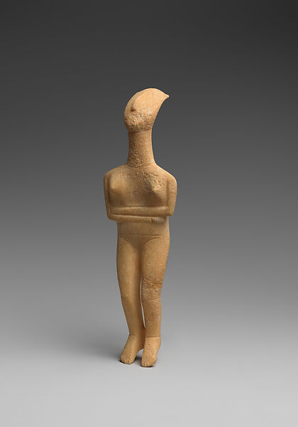 Marble female figure, Marble, Cycladic