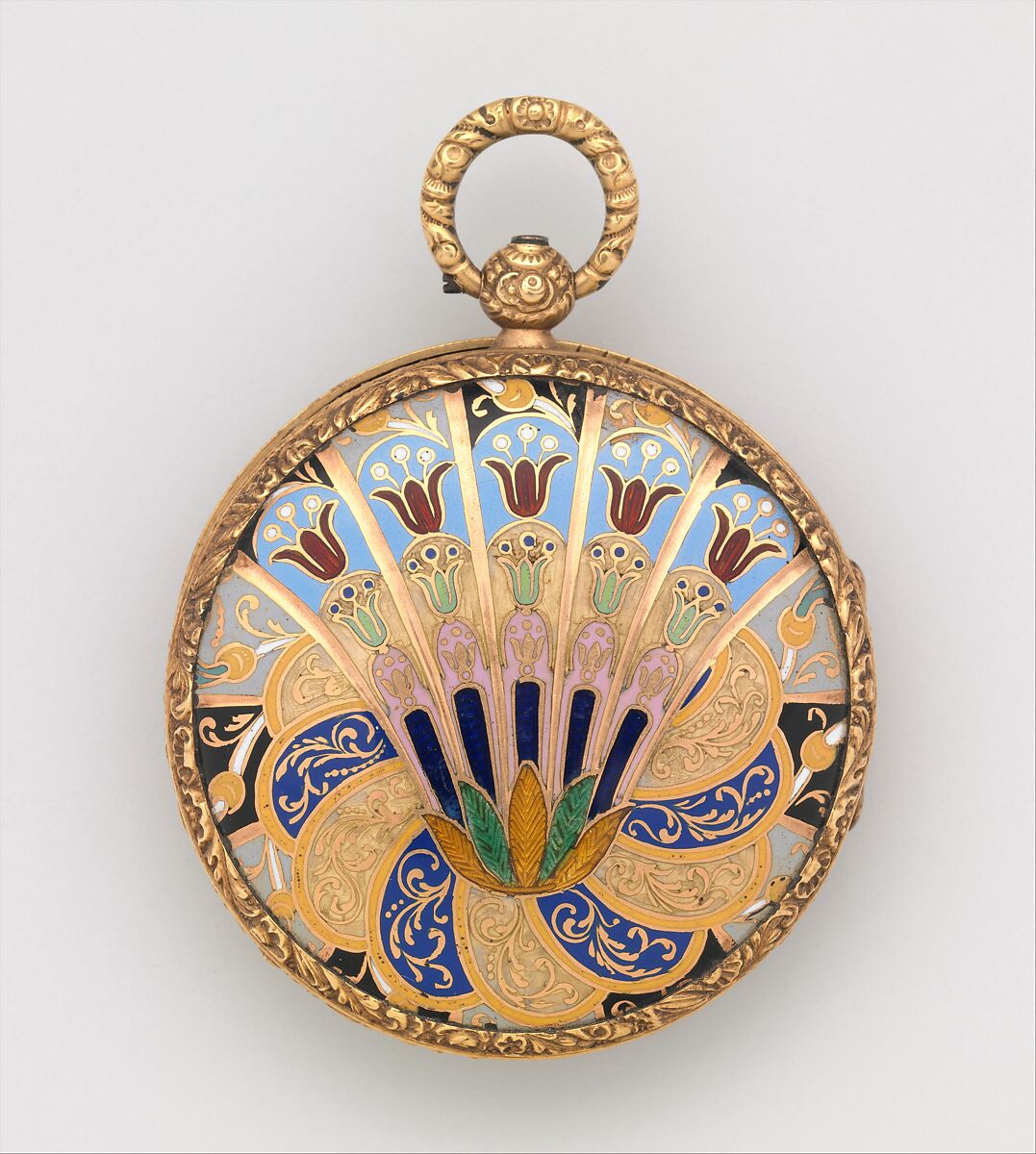 Watch, Firm of Frères Wiss et Menu, Gold, enamel, silver, Swiss, Geneva
