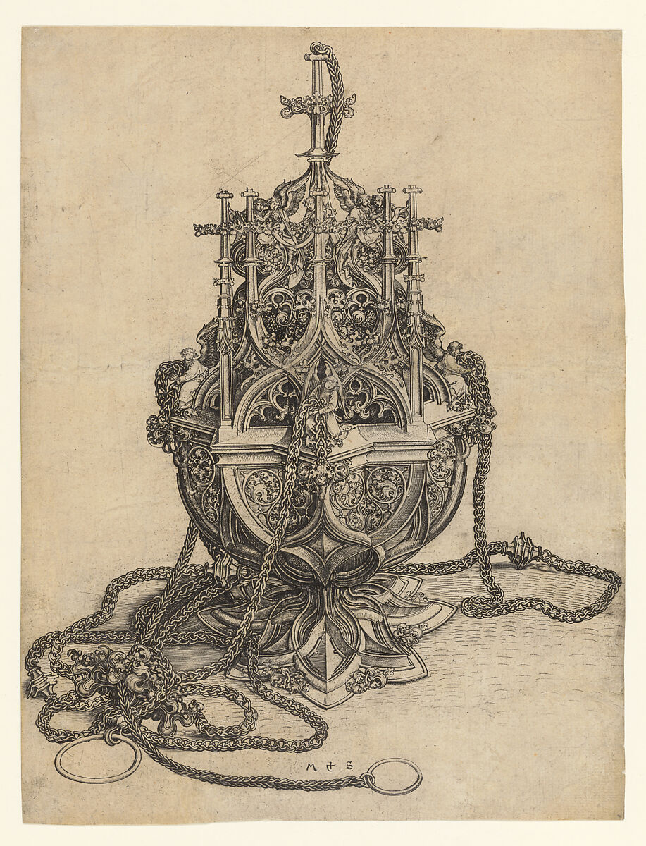The Censer, Martin Schongauer German, Engraving