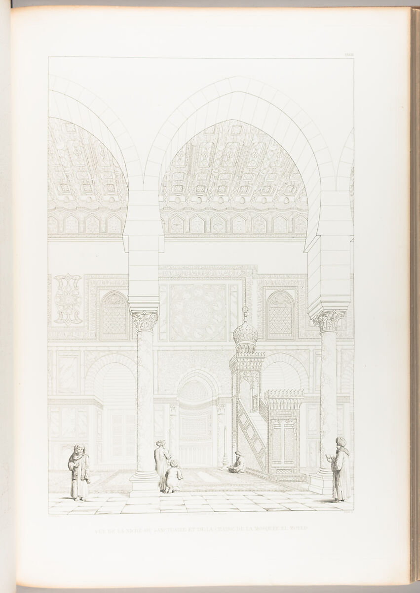 Architecture arabe : ou, Monuments du Kaire, mesurés et dessinés, de 1818 à 1826, Pascal Coste French, Etching
